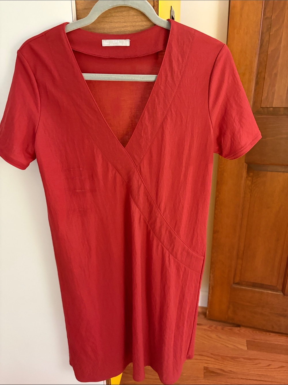 Zara V Neck short sleeve dress